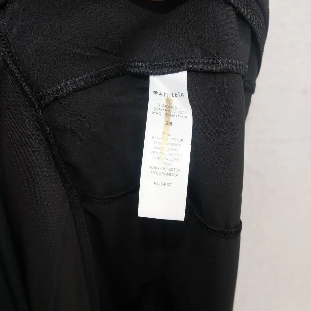NEW Athleta Soho Skorts Shorts  Women's Plus Size 26 Black Stretch Pull On - Picture 8 of 9